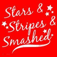 Stars Stripes And Smashed Button