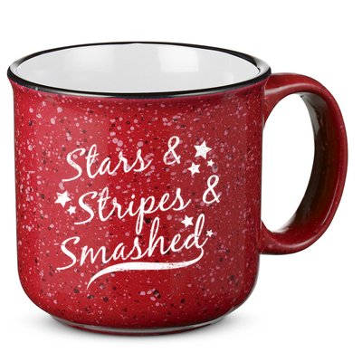 Stars Stripes And Smashed 15oz Campfire Ceramic Mug