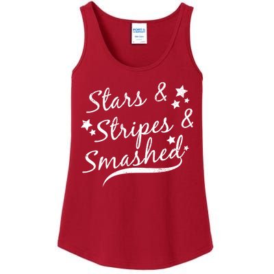 Stars Stripes And Smashed Ladies Essential Tank