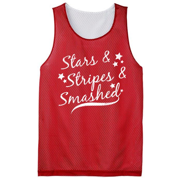 Stars Stripes And Smashed Mesh Reversible Basketball Jersey Tank