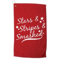 Stars Stripes And Smashed Platinum Collection Golf Towel