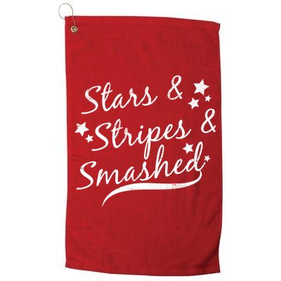 Stars Stripes And Smashed Platinum Collection Golf Towel