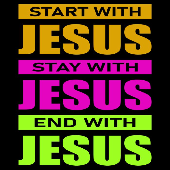 Start Stay End With Jesus 16 in Basic Backpack