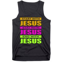 Start Stay End With Jesus Tank Top