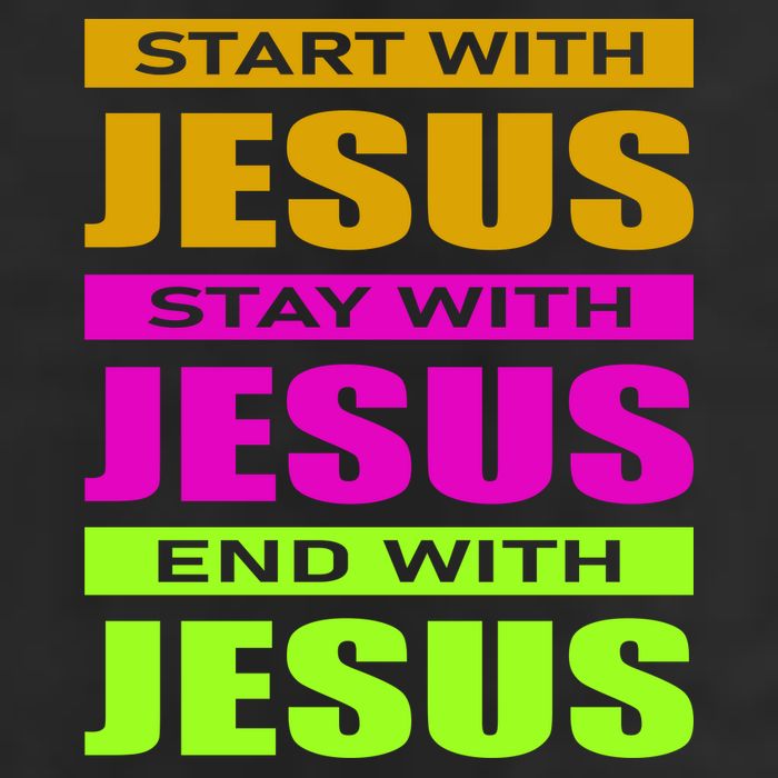 Start Stay End With Jesus Golf Towel