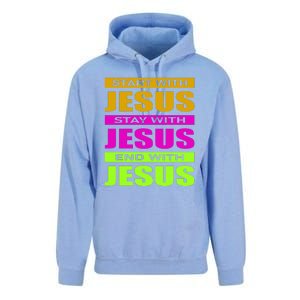 Start Stay End With Jesus Unisex Surf Hoodie