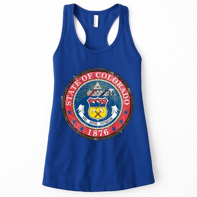State of Colorado Vintage Logo Womens Tank Top