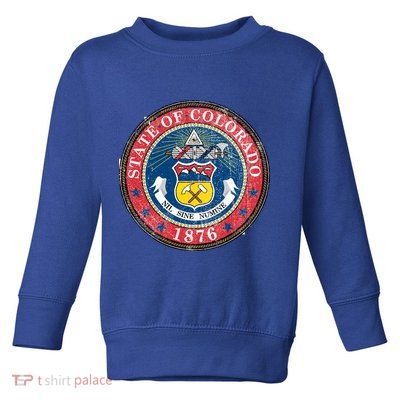 State of Colorado Vintage Logo Toddler Sweatshirt