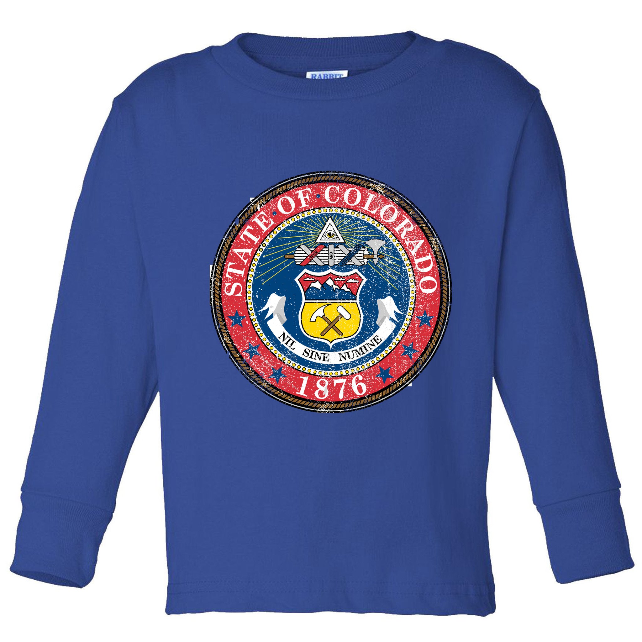 State of Colorado Vintage Logo Toddler Long Sleeve Shirt