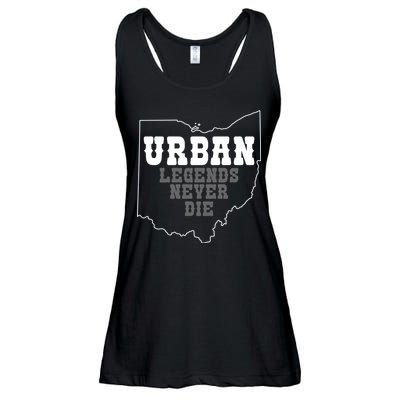 State Of Ohio Urban Legends Never Die Ladies Essential Flowy Tank