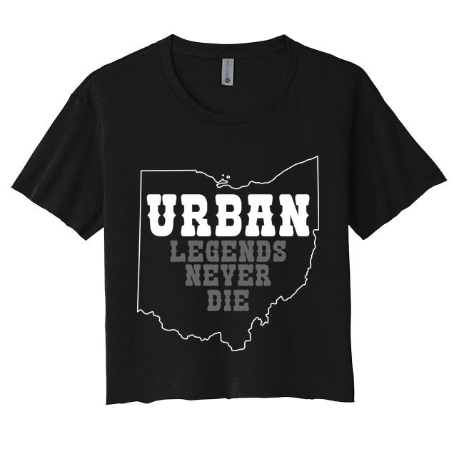 State Of Ohio Urban Legends Never Die Crop Top