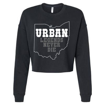State Of Ohio Urban Legends Never Die Cropped Pullover Crew