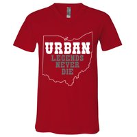 State Of Ohio Urban Legends Never Die V-Neck T-Shirt