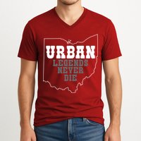 State Of Ohio Urban Legends Never Die V-Neck T-Shirt