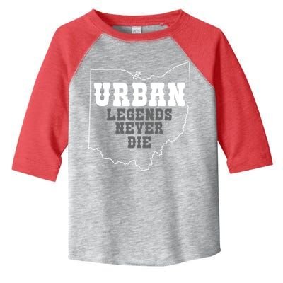 State Of Ohio Urban Legends Never Die Toddler Fine Jersey T-Shirt