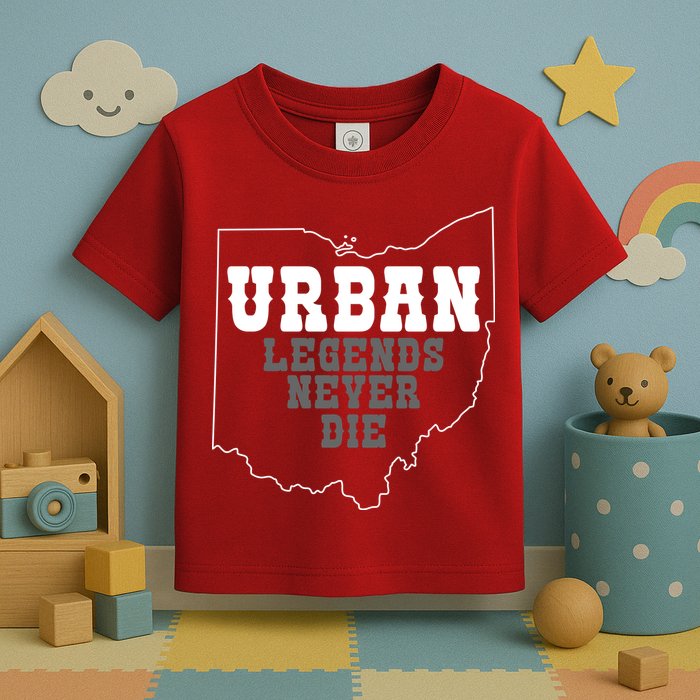 State Of Ohio Urban Legends Never Die Toddler T-Shirt