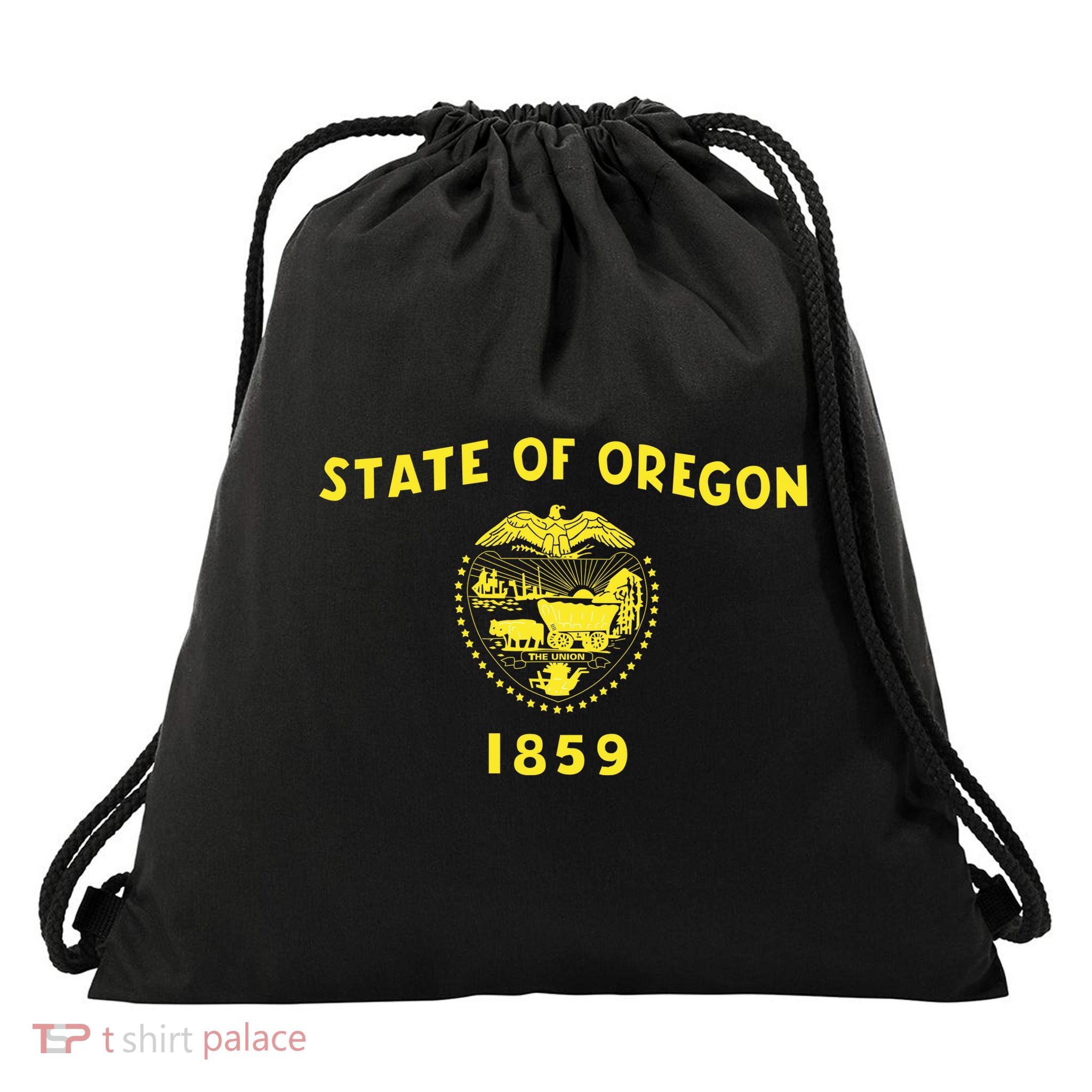 State of Oregon 1859 Drawstring Bag