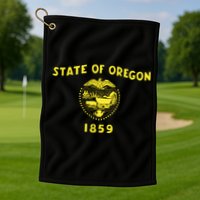 State of Oregon 1859 Golf Towel