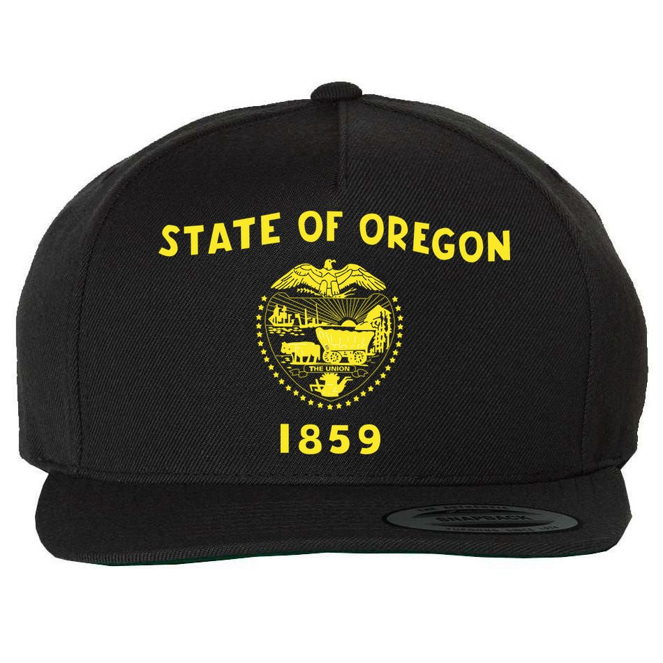 State of Oregon 1859 Wool Snapback Cap