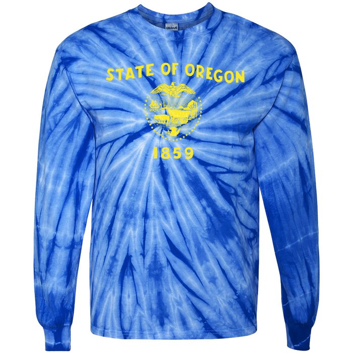 State of Oregon 1859 Tie-Dye Long Sleeve Shirt