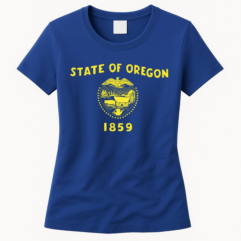 State of Oregon 1859 Womens T-Shirt
