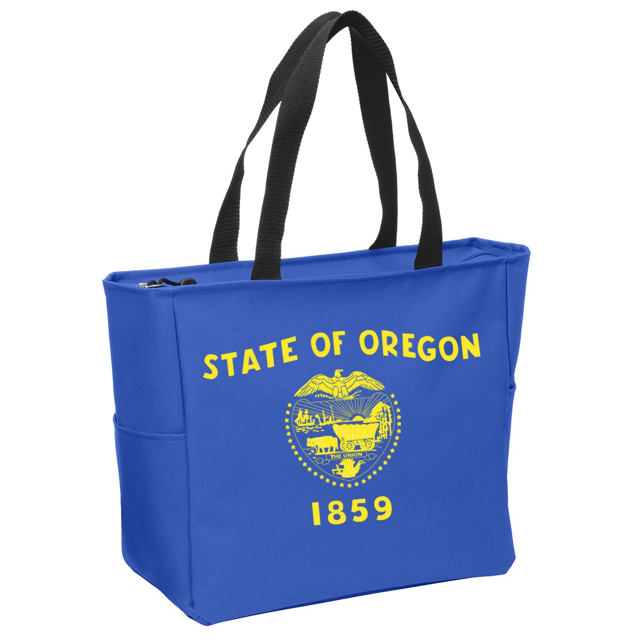 State of Oregon 1859 Zip Tote Bag