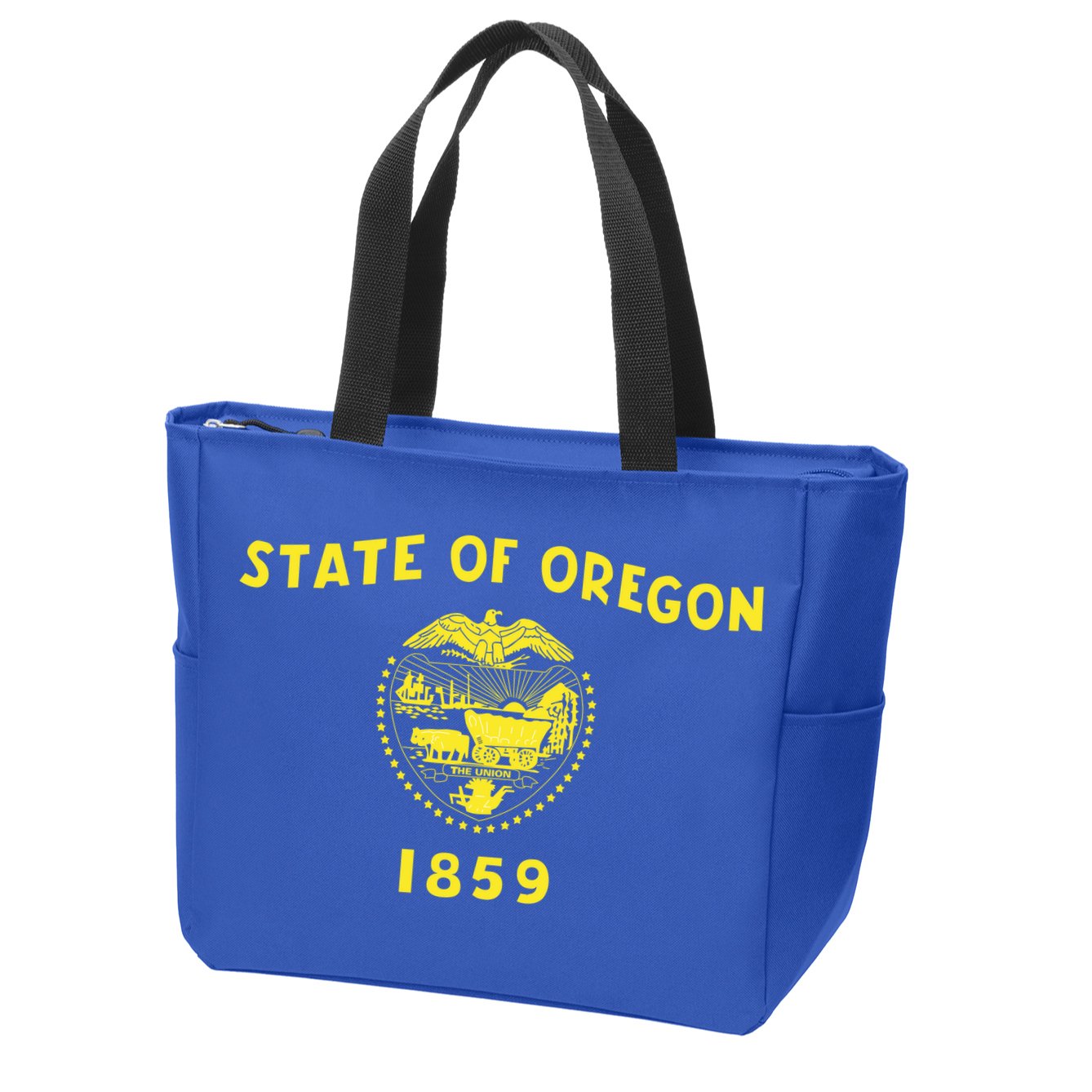 State of Oregon 1859 Zip Tote Bag