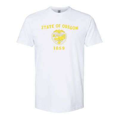 State of Oregon 1859 Softstyle CVC T-Shirt