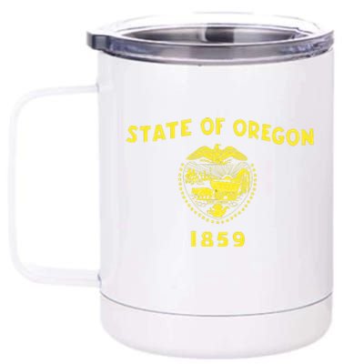 State of Oregon 1859 12 oz Stainless Steel Tumbler Cup