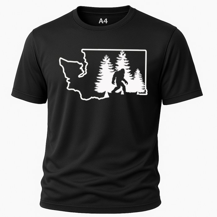 State Of Washington Big Foot Cooling Performance Crew T-Shirt