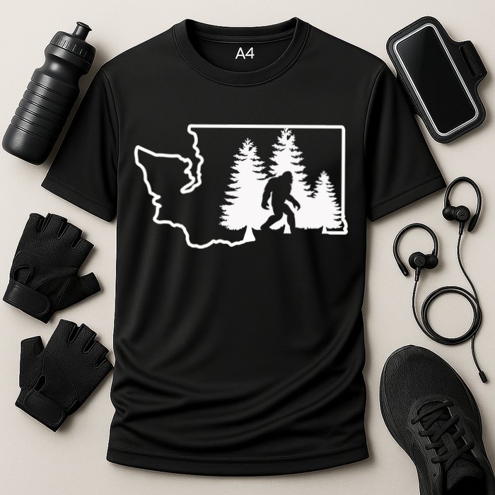 State Of Washington Big Foot Cooling Performance Crew T-Shirt