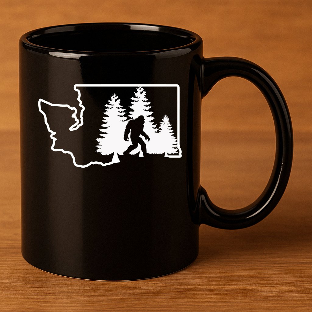 State Of Washington Big Foot 11oz C Handle Ceramic Mug
