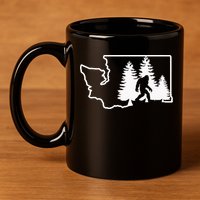 State Of Washington Big Foot 11oz C Handle Ceramic Mug