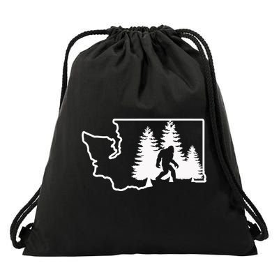 State Of Washington Big Foot Drawstring Bag
