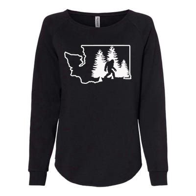 State Of Washington Big Foot Womens California Wash Sweatshirt