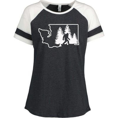 State Of Washington Big Foot Enza Ladies Jersey Colorblock Tee