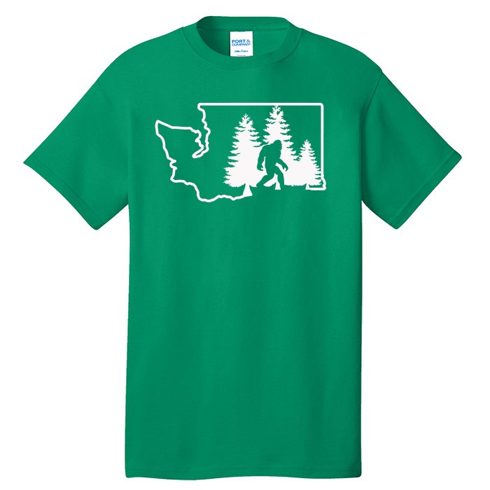 State Of Washington Big Foot Tall T-Shirt