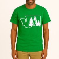 State Of Washington Big Foot Tall T-Shirt
