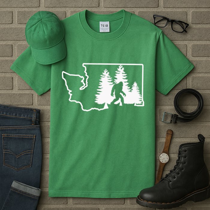 State Of Washington Big Foot Tall T-Shirt