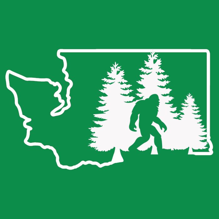 State Of Washington Big Foot Tall T-Shirt