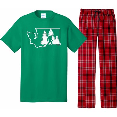 State Of Washington Big Foot Pajama Set