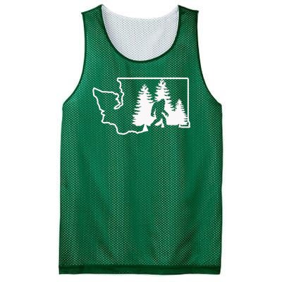 State Of Washington Big Foot Mesh Reversible Basketball Jersey Tank