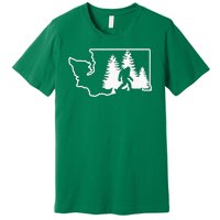 State Of Washington Big Foot Premium T-Shirt