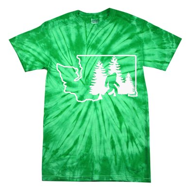 State Of Washington Big Foot Tie-Dye T-Shirt