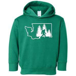 State Of Washington Big Foot Toddler Hoodie