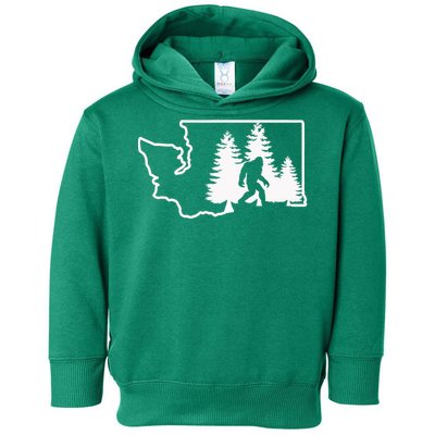 State Of Washington Big Foot Toddler Hoodie