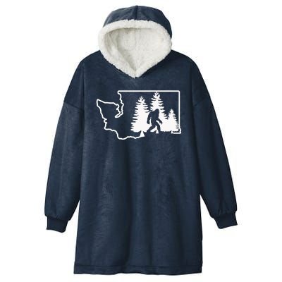 State Of Washington Big Foot Hooded Wearable Blanket