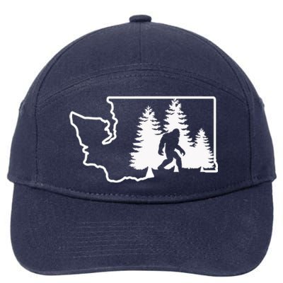 State Of Washington Big Foot 7-Panel Snapback Hat