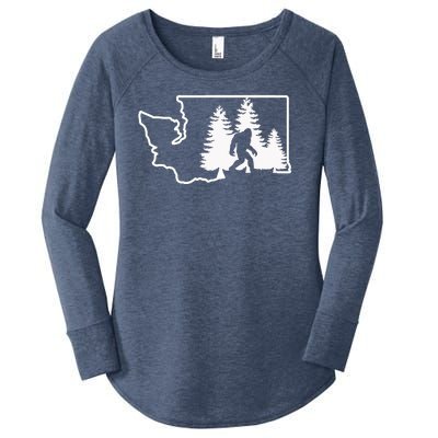 State Of Washington Big Foot Women's Perfect Tri Tunic Long Sleeve Shirt