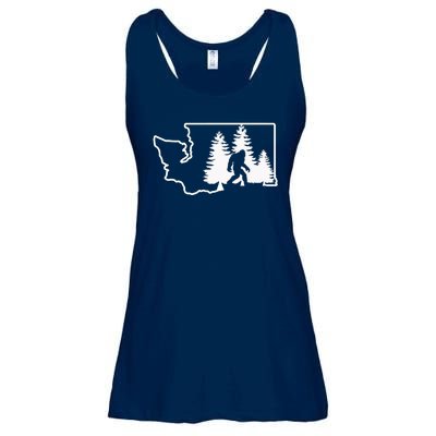 State Of Washington Big Foot Ladies Essential Flowy Tank